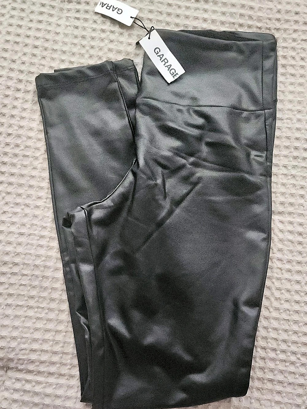 GARAGE Legging Trousers Faux Leather Leggings Size Medium NWT